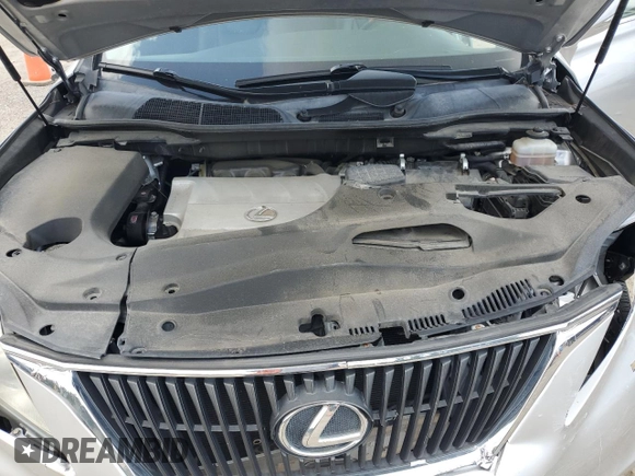 2011 Lexus RX 350 with VIN JTJZK1BA9B2004470, listed as a Copart auction lot 59735525 with 128,501 mi miles and Salvage title. Bid and sale history available at DreamBid. Image 12.