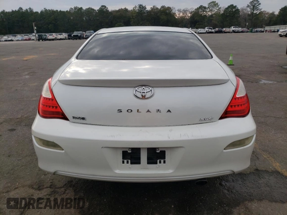 2007 Toyota Solara SE with VIN 4T1CE30P97U757443, listed as a Copart auction lot 47577155 with 184,134 mi miles and Salvage Title. Bid and sale history available at carsss.com. Image 6.