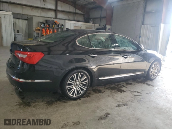 2014 Kia Cadenza Premium with VIN KNALN4D79E5156140, listed as a Copart auction lot 69282604 with 127,626 mi miles and Clean Title. Bid and sale history available at carsss.com. Image 3.