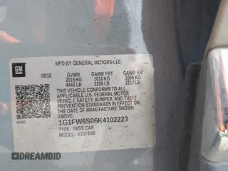 2019 Chevrolet Bolt EV LT z VIN 1G1FW6S06K4102223, wystawiony jako IAAI lot #42305594 z przebiegiem 136 966 mil mil oraz . Historia ofert i sprzedaży dostępna na DreamBid. Obrazek 9.