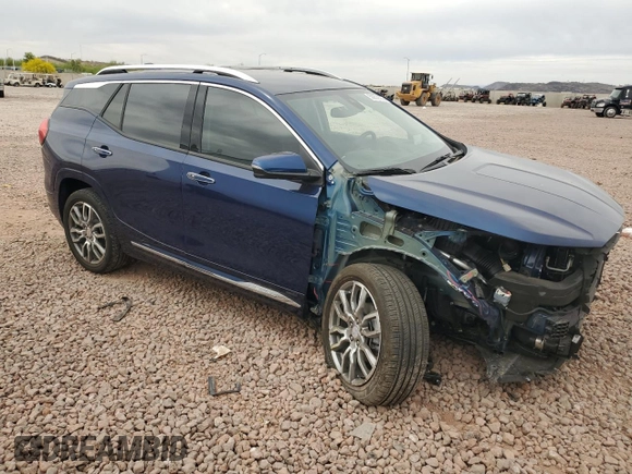 2023 GMC Terrain Denali with VIN 3GKALXEGXPL101655, listed as a Copart auction lot 50809555 with 18,362 mi miles and Salvage title. Bid and sale history available at DreamBid. Image 4.