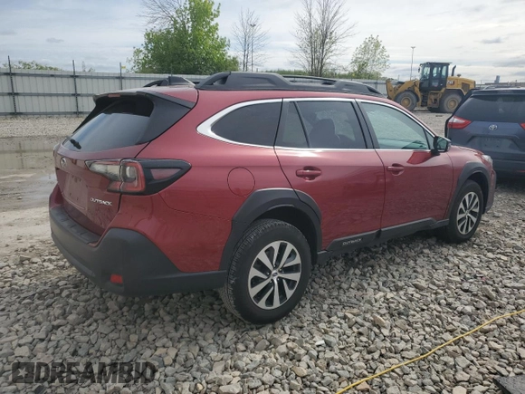2024 Subaru Outback Premium с VIN 4S4BTAFC6R3170796, выставлен на аукционе Copart как лот 57801415 с пробегом 22 106 миль миль и Списание • Salvage title. История ставок и продаж доступна на DreamBid. Изображение 3.