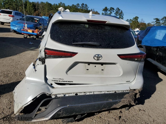 2022 Toyota Highlander XSE with VIN 5TDLZRAHXNS092248, listed as a Copart auction lot 87091784 with 58,124 mi miles and Salvage Title. Bid and sale history available at carsss.com. Image 6.