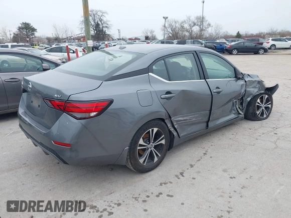 2020 Nissan Sentra SV z VIN 3N1AB8CV4LY267773, wystawiony jako IAAI lot #41969540 z przebiegiem 93 539 mil mil oraz . Historia ofert i sprzedaży dostępna na DreamBid. Obrazek 4.