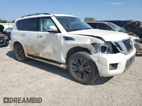2019 Nissan Armada SV with VIN JN8AY2NC8K9581827, listed as a Copart auction lot 63227494 with 100,554 mi miles and Salvage Title. Bid and sale history available at carsss.com. Image 4.