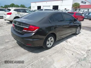 2013 Honda Civic LX with VIN 2HGFB2F54DH511717, listed as a IAAI auction lot 42395720 with 112,971 mi miles and . Bid and sale history available at DreamBid. Image 4.