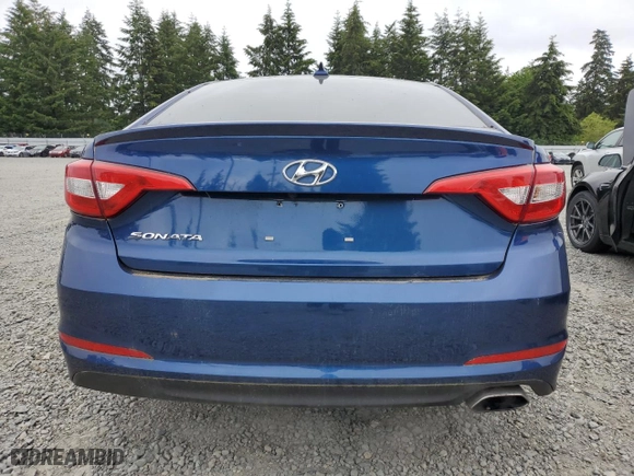2016 Hyundai Sonata 2.4L SE with VIN 5NPE24AF5GH316064, listed as a Copart auction lot 58316484 with 159,110 mi miles and Clean Title. Bid and sale history available at carsss.com. Image 6.