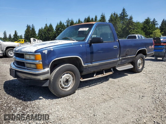 1995 Chevrolet Silverado 2500 z VIN 1GCFK24K7SE228644, wystawiony jako Copart lot #57244755 z przebiegiem 241 137 mil mil oraz Szkoda całkowita • Salvage title. Historia ofert i sprzedaży dostępna na DreamBid. Obrazek 1.