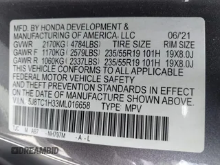 2021 Acura RDX с VIN 5J8TC1H33ML016658, выставлен на аукционе IAAI как лот 42304710 с пробегом 49 026 миль миль и . История ставок и продаж доступна на DreamBid. Изображение 9.