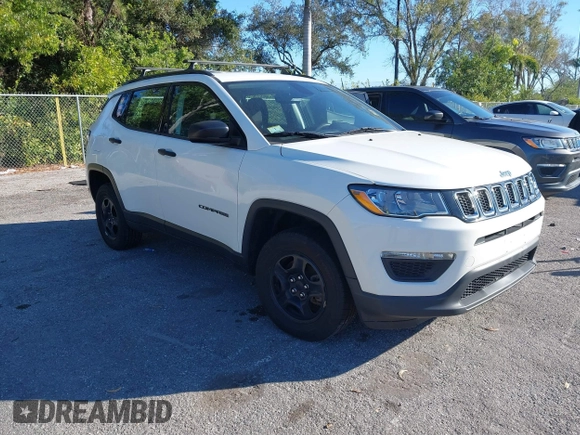 2020 Jeep Compass Sport with VIN 3C4NJDAB3LT210111, listed as a IAAI auction lot 41286048 with 78,372 mi miles and . Bid and sale history available at DreamBid. Image 1.