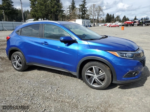 2021 Honda HR-V EX with VIN 3CZRU6H56MM718700, listed as a Copart auction lot 49334805 with 20,748 mi miles and Salvage Title. Bid and sale history available at carsss.com. Image 4.