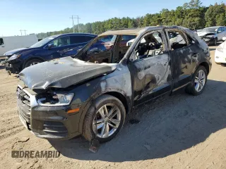 2017 Audi Q3 Premium with VIN WA1BCCFS4HR015953, listed as a Copart auction lot 75242954 with 0 mi miles and Salvage Title. Bid and sale history available at carsss.com. Image 1.