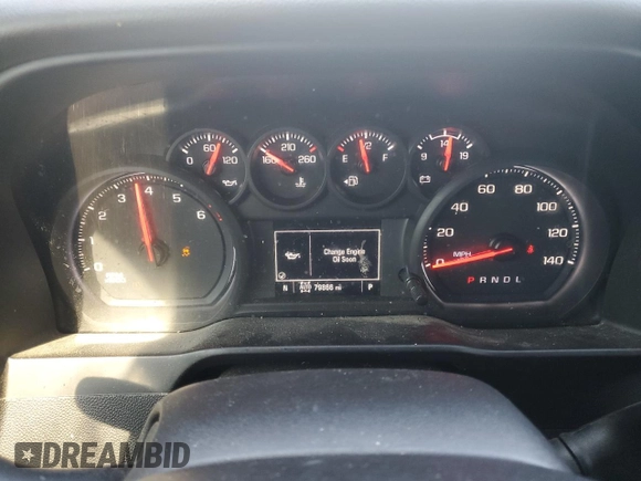 2020 Chevrolet Silverado 1500 Work Truck with VIN 3GCUYAEF0LG335756, listed as a Copart auction lot 75724704 with 79,866 mi miles and Salvage Title. Bid and sale history available at DreamBid. Image 9.