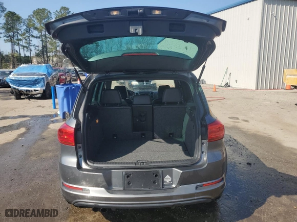 2016 Volkswagen Tiguan R-Line with VIN WVGAV7AX9GW612274, listed as a Copart auction lot 44234845 with 94,344 mi miles and Salvage Title. Bid and sale history available at carsss.com. Image 6.
