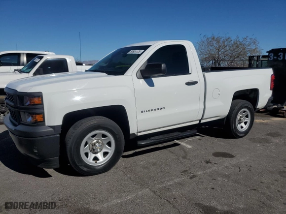 2014 Chevrolet Silverado 1500 Work Truck with VIN 1GCNCPEH3EZ319495, listed as a Copart auction lot 50604125 with 122,858 mi miles and Salvage Title. Bid and sale history available at carsss.com. Image 1.