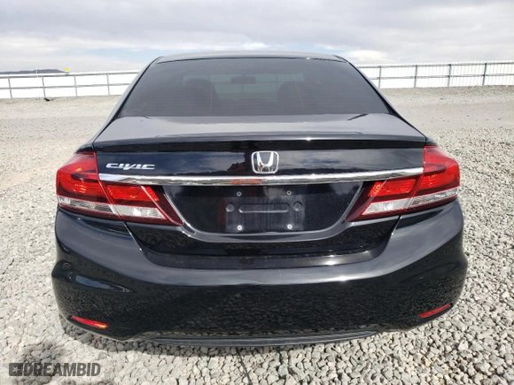 2014 Honda Civic Sedan LX with VIN 2HGFB2F54EH554522, listed as a Copart auction lot 52421205 with 140,276 mi miles and Clean Title. Bid and sale history available at carsss.com. Image 6.