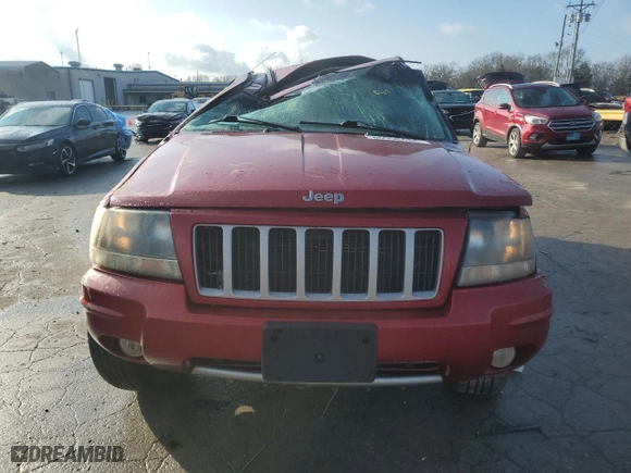 2004 Jeep Grand Cherokee Laredo with VIN 1J4GX48SX4C320531, listed as a Copart auction lot 86958484 with 225,769 mi miles and Clean Title. Bid and sale history available at carsss.com. Image 5.