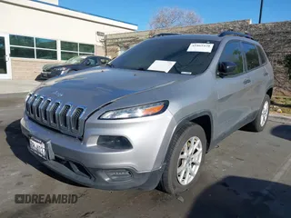 2016 Jeep Cherokee Sport with VIN 1C4PJLAB8GW212200, listed as a IAAI auction lot 41865420 with 152,989 mi miles. Bid and sale history available at carsss.com. Image 2.