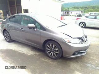 2015 Honda Civic Sedan EX-L with VIN 19XFB2F9XFE010430, listed as a IAAI auction lot 37841925 with 151,009 mi miles. Bid and sale history available at carsss.com. Image 1.