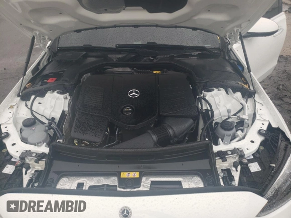 2025 Mercedes-Benz C 300 with VIN W1KAF4HB4SR240981, listed as a Copart auction lot 57949665 with 1,179 mi miles and Salvage title. Bid and sale history available at DreamBid. Image 11.