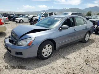 2007 Honda Accord LX z VIN 1HGCM564X7A085959, wystawiony jako Copart lot #57999935 z przebiegiem 177 132 mil mil oraz Szkoda całkowita • Salvage title. Historia ofert i sprzedaży dostępna na DreamBid. Obrazek 1.