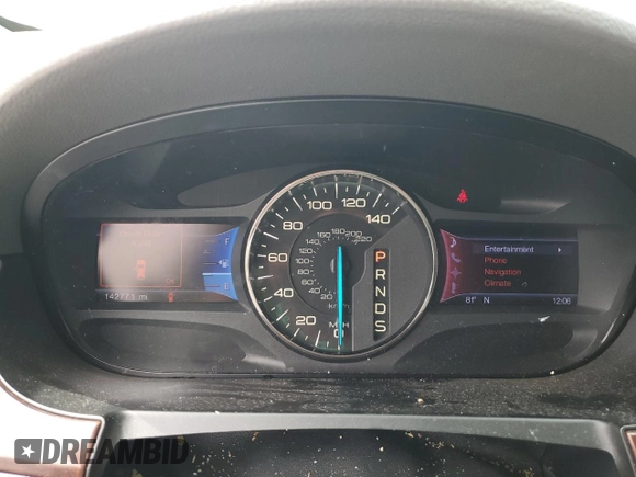 2013 Ford Edge Limited with VIN 2FMDK3KC9DBA35348, listed as a Copart auction lot 57270495 with 142,771 mi miles and Clean title. Bid and sale history available at DreamBid. Image 9.
