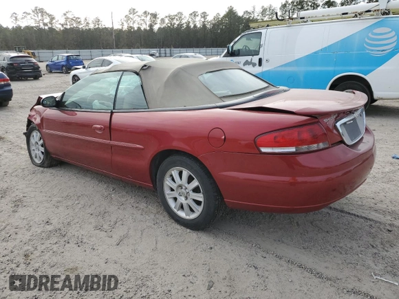 2004 Chrysler Sebring GTC z VIN 1C3EL75R74N196447, wystawiony jako Copart lot #85676674 z przebiegiem Nie podano mil oraz Czysty tytuł • Clean title. Historia ofert i sprzedaży dostępna na DreamBid. Obrazek 2.