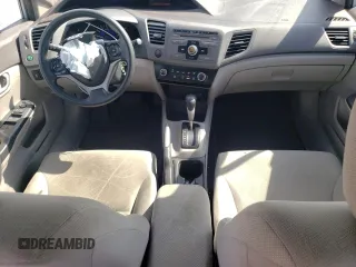 2012 Honda Civic LX with VIN 19XFB2F55CE330845, listed as a Copart auction lot 53331834 with 70,857 mi miles and Salvage Title. Bid and sale history available at DreamBid. Image 8.