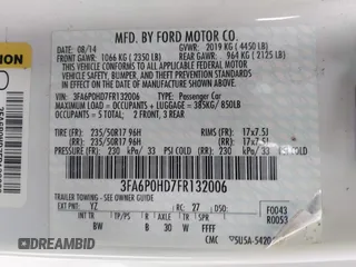 2015 Ford Fusion SE with VIN 3FA6P0HD7FR132006, listed as a IAAI auction lot 41834816 with 131,257 mi miles. Bid and sale history available at carsss.com. Image 9.