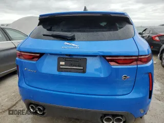 2023 Jaguar F-Pace SVR with VIN SADCZ2EE7PA704045, listed as a Copart auction lot 75995704 with Not Provided miles and Non Repairable. Bid and sale history available at DreamBid. Image 6.