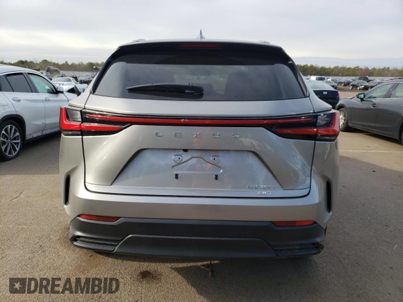 2022 Lexus NX with VIN 2T2AGCEZ4NC009107, listed as a Copart auction lot 36299123 with 2,163 mi miles. Bid and sale history available at carsss.com. Image 6.