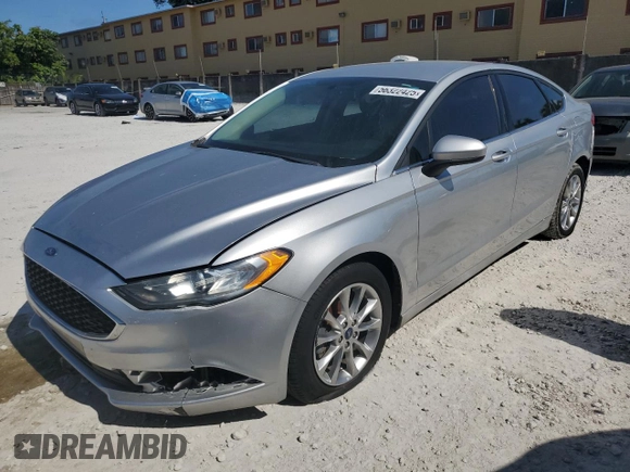 2017 Ford Fusion SE z VIN 3FA6P0H77HR146663, wystawiony jako Copart lot #56322425 z przebiegiem 77 361 mil mil oraz Czysty tytuł • Clean title. Historia ofert i sprzedaży dostępna na DreamBid. Obrazek 1.