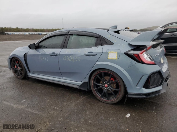 2019 Honda Civic Type R Touring with VIN SHHFK8G79KU202814, listed as a Copart auction lot 51578945 with 76,200 mi miles and Salvage Title. Bid and sale history available at carsss.com. Image 2.