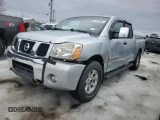 2005 Nissan Titan LE with VIN 1N6AA07B75N502911, listed as a Copart auction lot 47319305 with 208,218 mi miles and Clean Title. Bid and sale history available at carsss.com. Image 1.