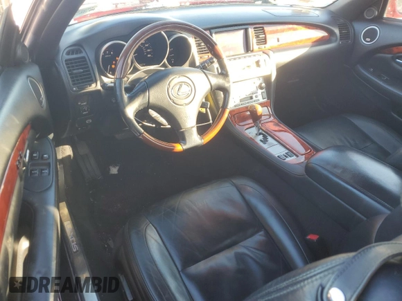 2007 Lexus SC 430 with VIN JTHFN45Y879016081, listed as a Copart auction lot 41605845 with 160,072 mi miles and Salvage Title. Bid and sale history available at DreamBid. Image 8.