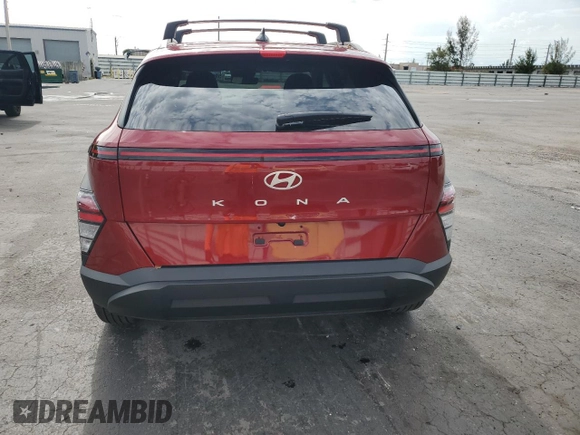 2024 Hyundai Kona SEL with VIN KM8HB3ABXRU103104, listed as a Copart auction lot 59023075 with 9,740 mi miles and Salvage title. Bid and sale history available at DreamBid. Image 6.