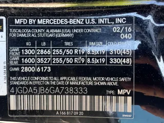 2016 Mercedes-Benz GLE 350 с VIN 4JGDA5JB6GA738333, выставлен на аукционе Copart как лот 62569665 с пробегом 118 479 миль миль и Чистый • Clean title. История ставок и продаж доступна на DreamBid. Изображение 10.
