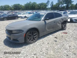 2019 Dodge Charger SXT with VIN 2C3CDXBG4KH667550, listed as a Copart auction lot 56887975 with 110,544 mi miles and Salvage title. Bid and sale history available at DreamBid. Image 1.