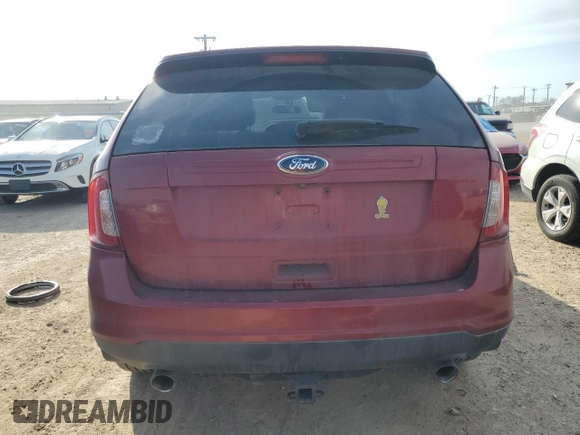 2013 Ford Edge SEL with VIN 2FMDK3JC1DBC96247, listed as a Copart auction lot 45846895 with 130,497 mi miles and Salvage Title. Bid and sale history available at carsss.com. Image 6.