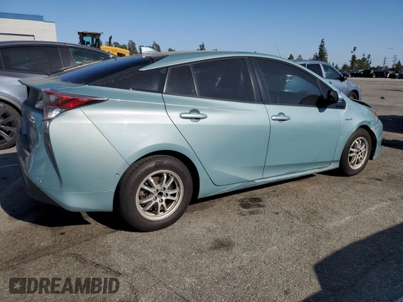 2016 Toyota Prius Four with VIN JTDKARFU8G3001491, listed as a Copart auction lot 45799505 with 95,772 mi miles and Salvage Title. Bid and sale history available at DreamBid. Image 3.
