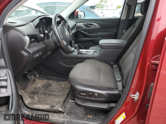 2019 Chevrolet Traverse LT Cloth with VIN 1GNERGKW7KJ178501, listed as a Copart auction lot 55826025 with 185,742 mi miles and Salvage title. Bid and sale history available at DreamBid. Image 7.
