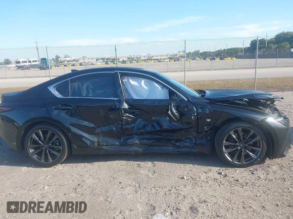 2023 Lexus IS 350 F Sport with VIN JTHGZ1B26P5067657, listed as a IAAI auction lot 41894342 with 30,402 mi miles and . Bid and sale history available at DreamBid. Image 13.