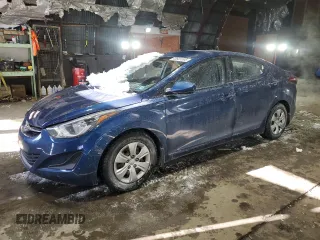 2016 Hyundai Elantra Limited with VIN KMHDH4AE2GU501076, listed as a Copart auction lot 43601095 with 74,386 mi miles and Salvage Title. Bid and sale history available at carsss.com. Image 1.