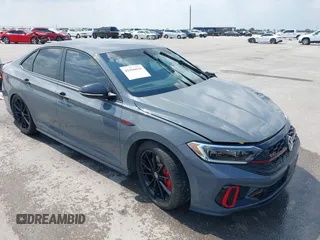 2024 Volkswagen Jetta GLI 40th Anniversary Edition with VIN 3VW9T7BUXRM021579, listed as a IAAI auction lot 42166630 with 24,690 mi miles and . Bid and sale history available at DreamBid. Image 1.