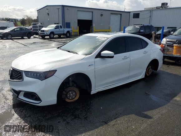 2020 Acura TLX w/A-Spec Pkg with VIN 19UUB1F68LA008392, listed as a Copart auction lot 49164575 with 68,829 mi miles and Salvage Title. Bid and sale history available at carsss.com. Image 1.