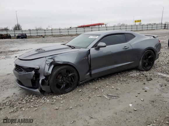 2020 Chevrolet Camaro 1SS with VIN 1G1FE1R76L0122411, listed as a Copart auction lot 47126585 with 77,924 mi miles and Salvage Title. Bid and sale history available at carsss.com. Image 1.