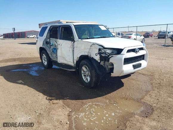 2017 Toyota 4Runner SR5 with VIN JTEZU5JR1H5158802, listed as a IAAI auction lot 41587948 with 114,804 mi miles. Bid and sale history available at carsss.com. Image 1.
