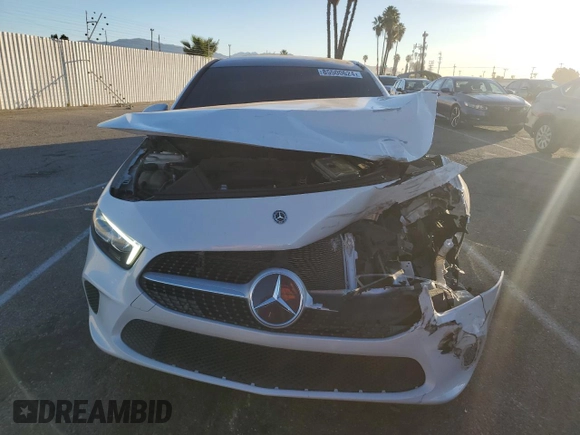2020 Mercedes-Benz A 220 with VIN WDD3G4EB3LW039599, listed as a Copart auction lot 85500624 with 36,760 mi miles and Salvage Title. Bid and sale history available at DreamBid. Image 5.