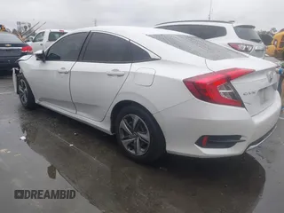 2020 Honda Civic Sedan LX with VIN 2HGFC2F63LH594853, listed as a IAAI auction lot 41805120 with 54,355 mi miles. Bid and sale history available at carsss.com. Image 3.