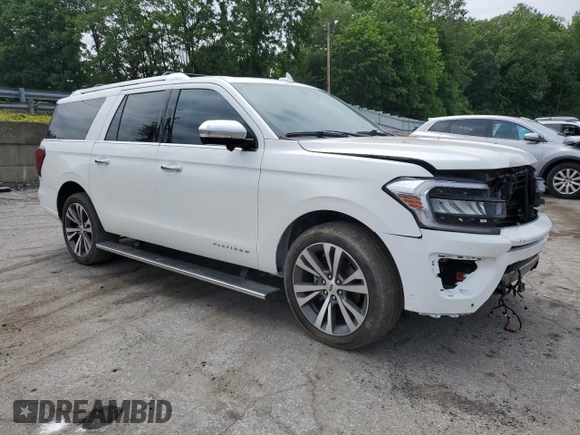2023 Ford Expedition Max Platinum z VIN 1FMJK1L83PEA26090, wystawiony jako Copart lot #62422905 z przebiegiem 15 747 mil mil oraz Szkoda całkowita • Salvage title. Historia ofert i sprzedaży dostępna na DreamBid. Obrazek 4.